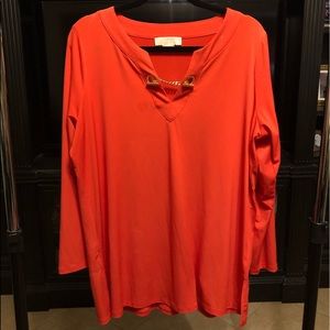 Orange Michael Kors Blouse